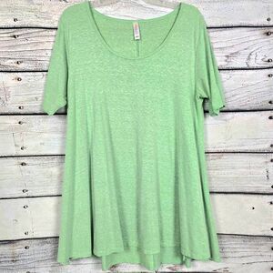 LuLaRoe Mint Green Irma Hi-Low Tunic Top L